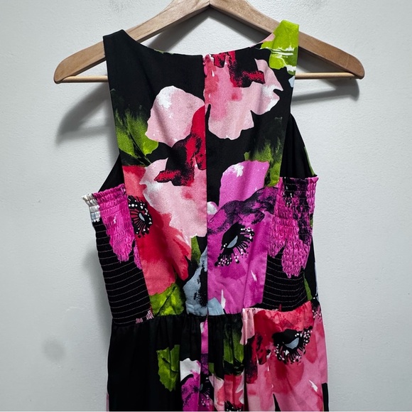 Vince Camuto Floral High Neck Maxi Dress Size 6 - Picture 6 of 11